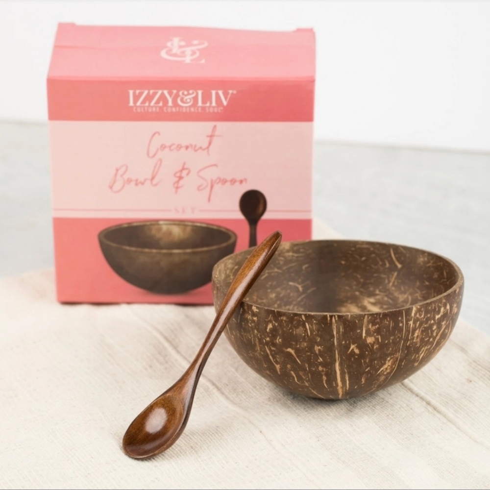 Coconut bowl & spoon set🥣